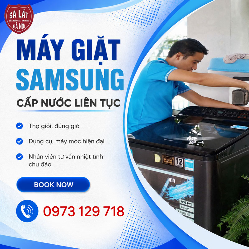 May Giat Samsung Khong Cap Nuoc