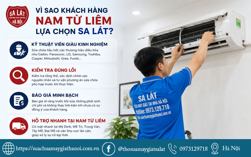 Dịch vụ sửa điều hòa tại Nam Từ Liêm phục vụ 24/7 - Hotline 0973 129 718