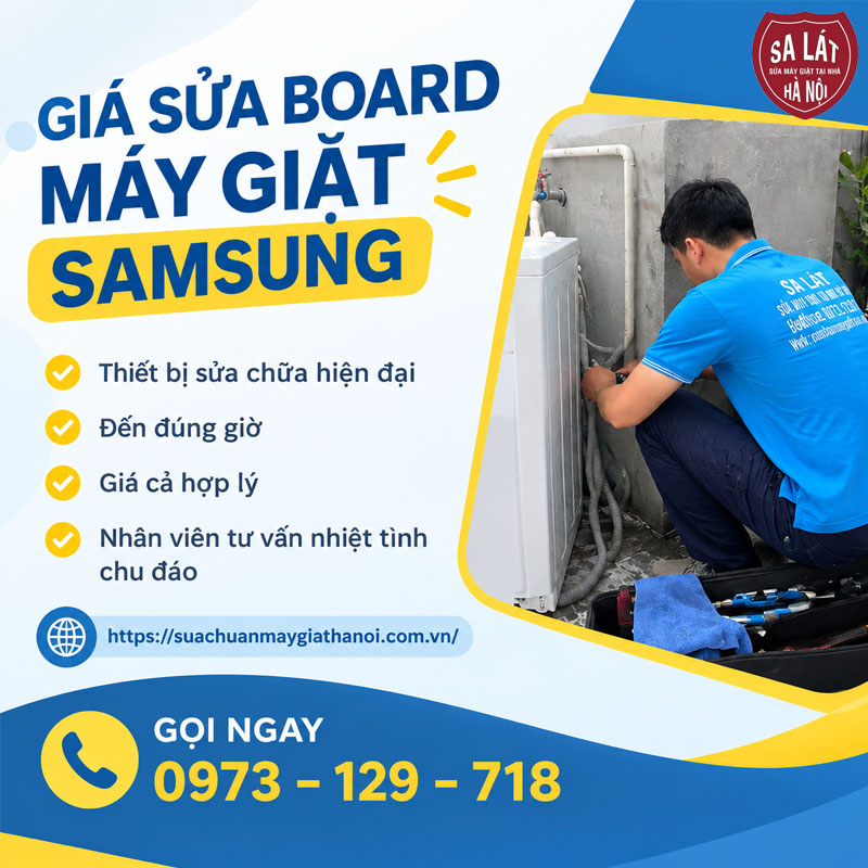 Bảng Giá Sửa Board Máy Giặt Samsung Tại Nhà Hà Nội🛠️