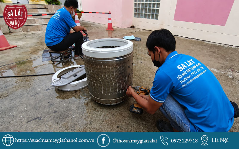 Đội ngũ thợ kỹ thuật Sa Lát chuyên nghiệp hỗ trợ sửa chữa máy giặt tận nơi