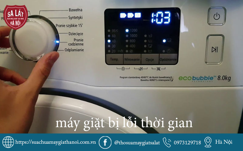 Kỹ thuật viên kiểm tra nguyên nhân cốt lõi gây ra tình trạng máy giặt bị lỗi thời gian