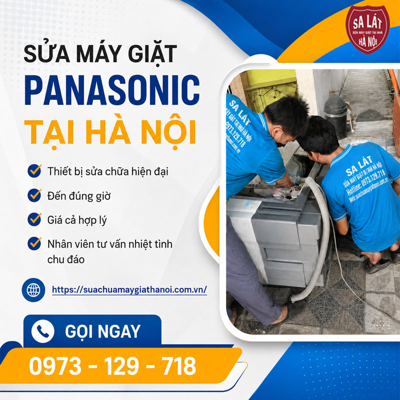 Sửa Máy Giặt Panasonic Tại Hà Nội Uy Tín, Thợ Giỏi Có Mặt Sau 15 Phút ⚡
