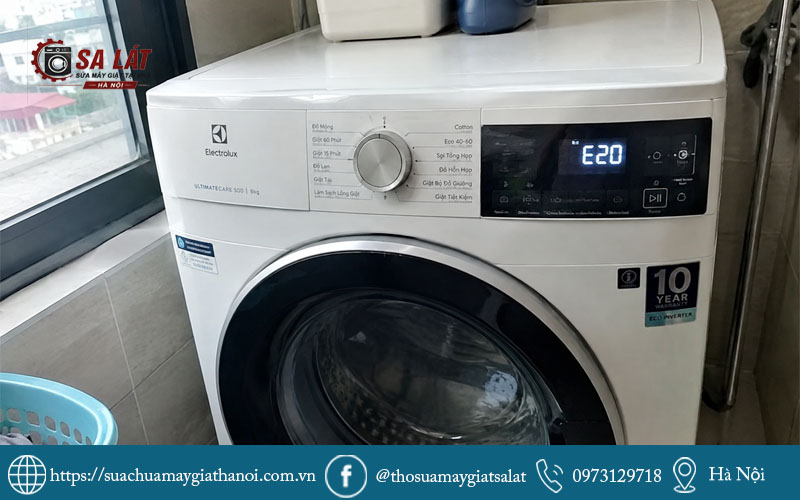 Máy giặt Electrolux báo lỗi E20