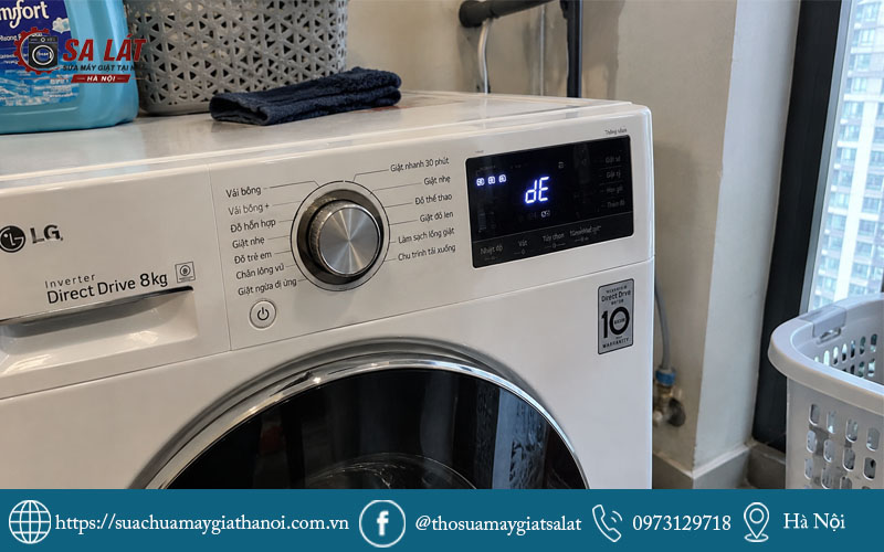 Máy giặt LG báo lỗi liên quan đến cửa