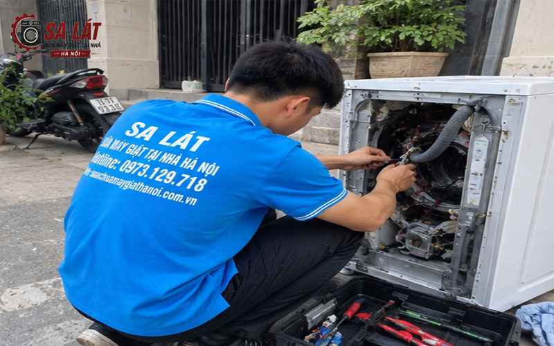 Thợ kỹ thuật Sa Lát có mặt nhanh chóng hỗ trợ sửa chữa máy giặt tận nơi