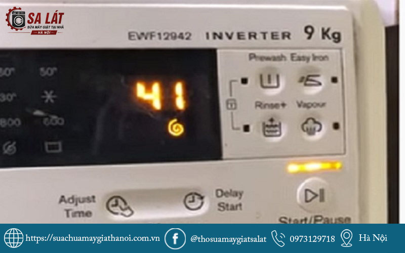 Máy giặt Sanyo báo lỗi E41 do nhiều nguyên nhân gây ngưng trệ hoạt động