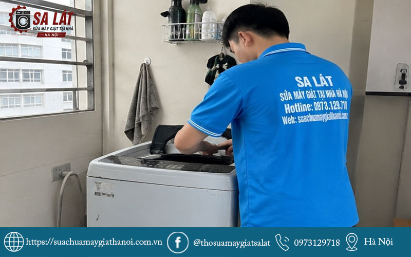Quy trình sửa máy giặt Hitachi tại Hà Nội được thực hiện chuyên nghiệp, an toàn