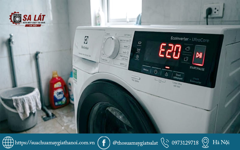 Máy giặt electrolux báo lỗi  E20